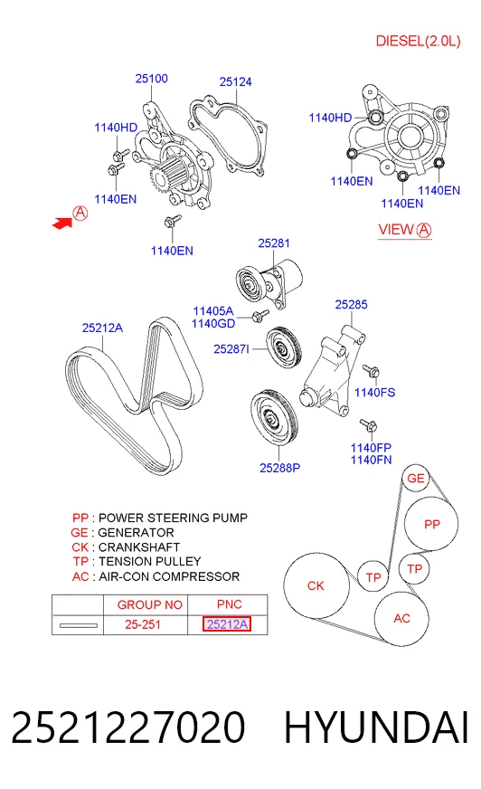 2521227020 Hyundai/Kia