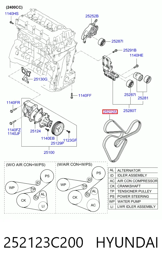 252123C200 Hyundai/Kia