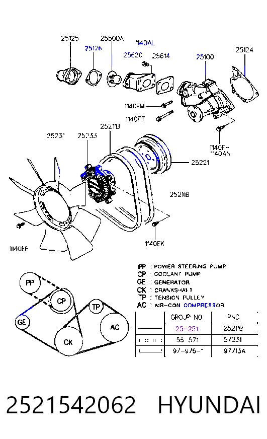 2521542062 Hyundai/Kia