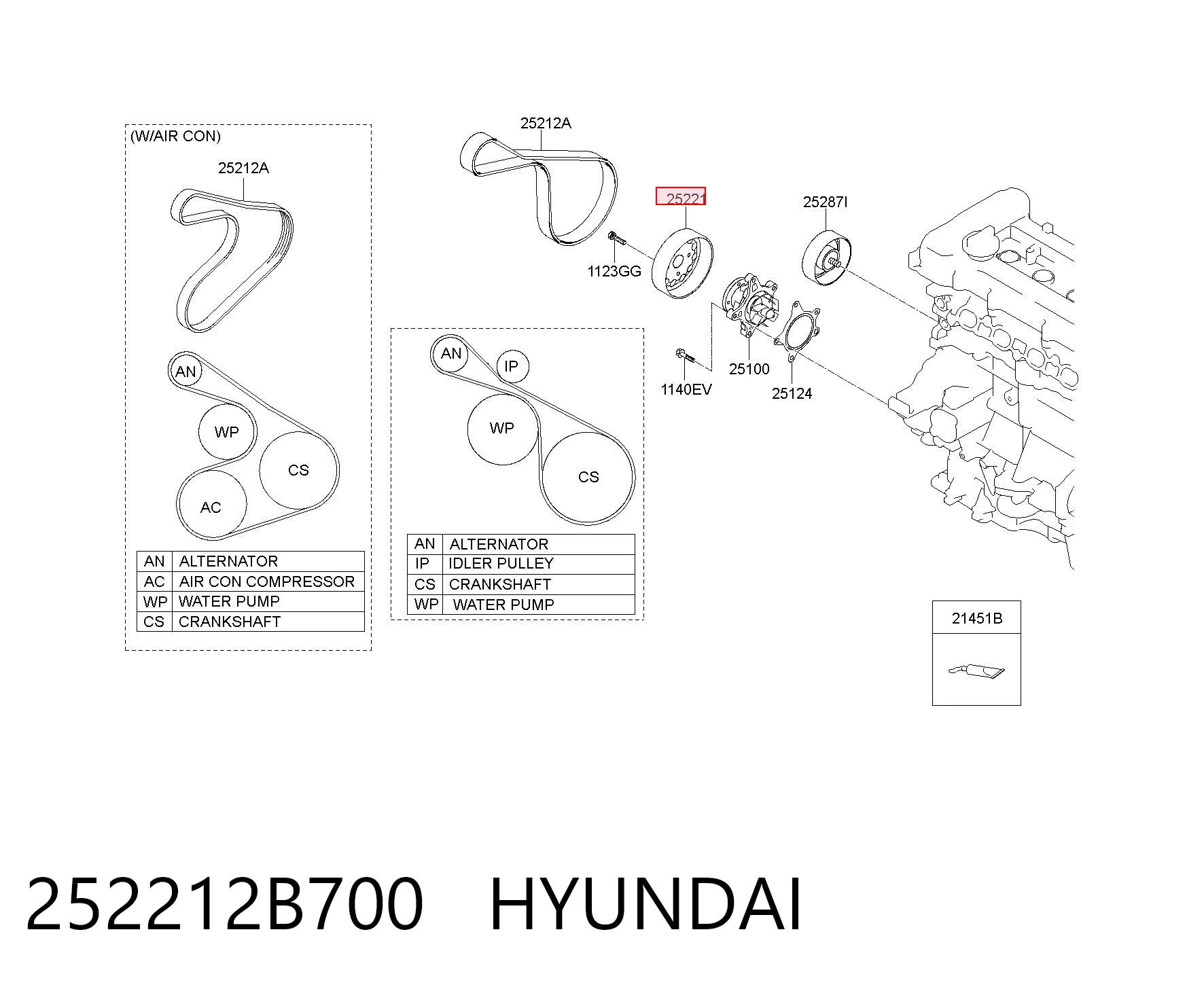 252212B700 Hyundai/Kia