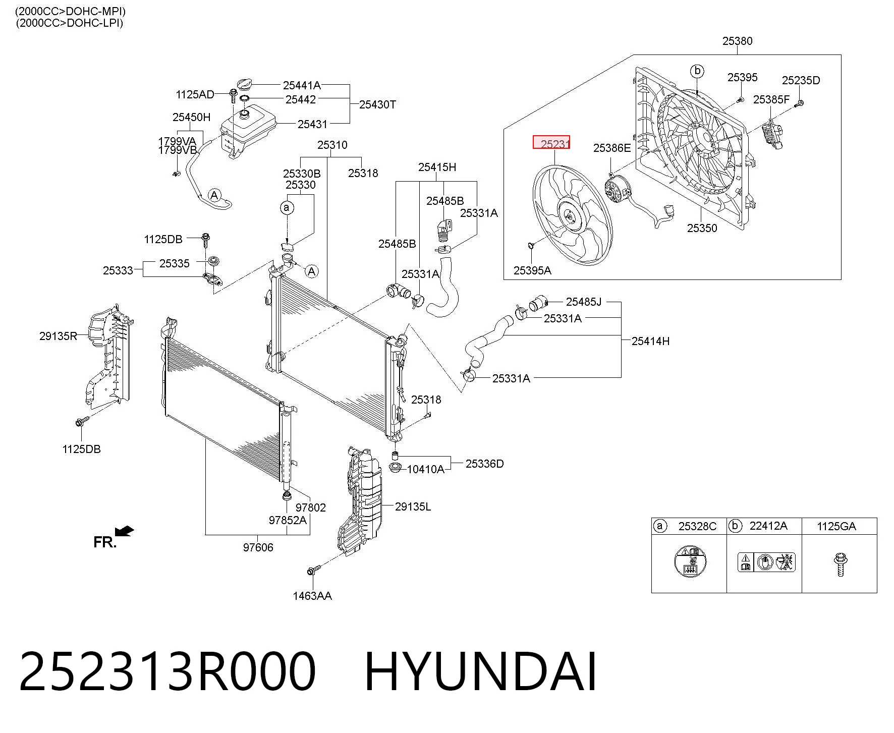 252313R000 Hyundai/Kia Wentylator (wirnik) chłodnicy
