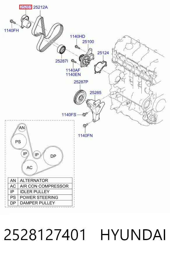 2528127401 Hyundai/Kia