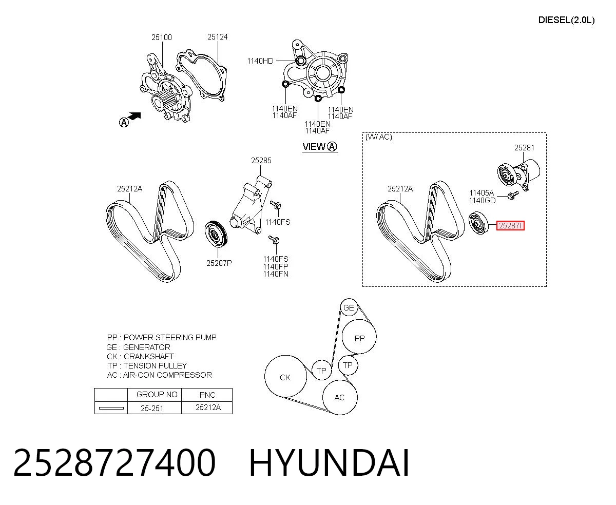 2528727400 Hyundai/Kia