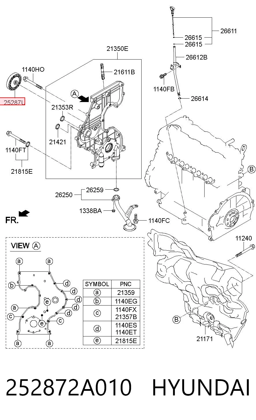252872A010 Hyundai/Kia