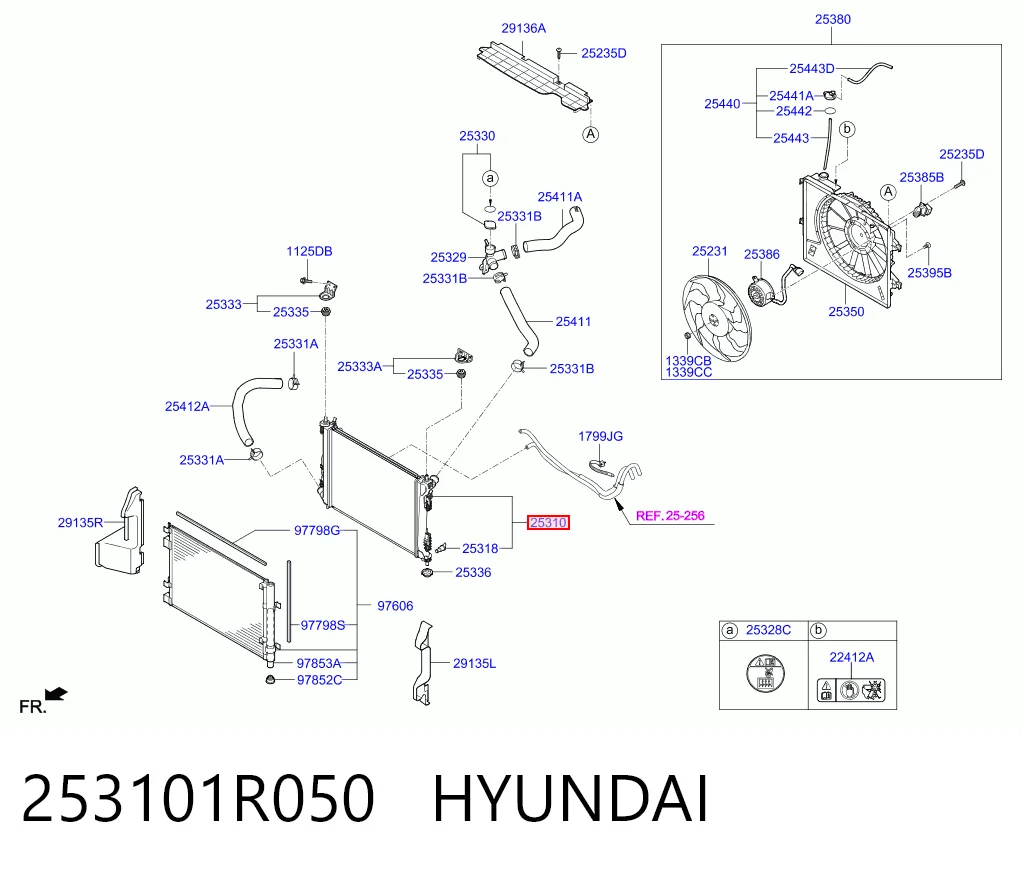 253101R050 Hyundai/Kia Chłodnica silnika