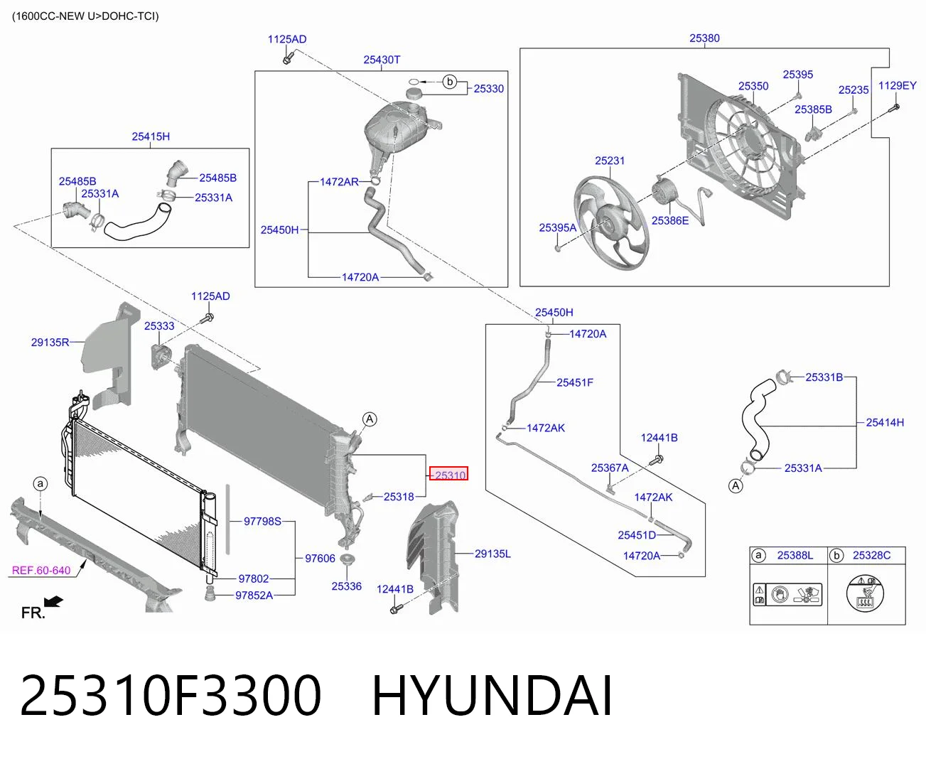 25310F3300 Hyundai/Kia Chłodnica silnika