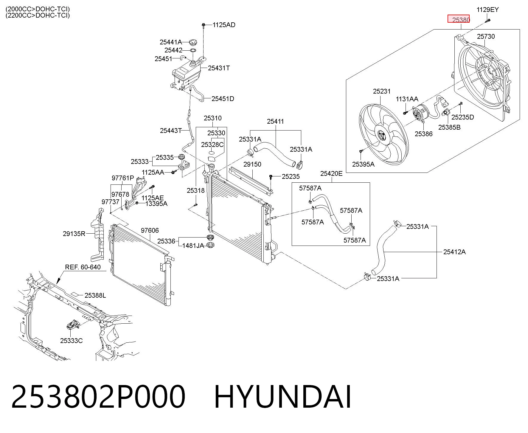 253802P000 Hyundai/Kia