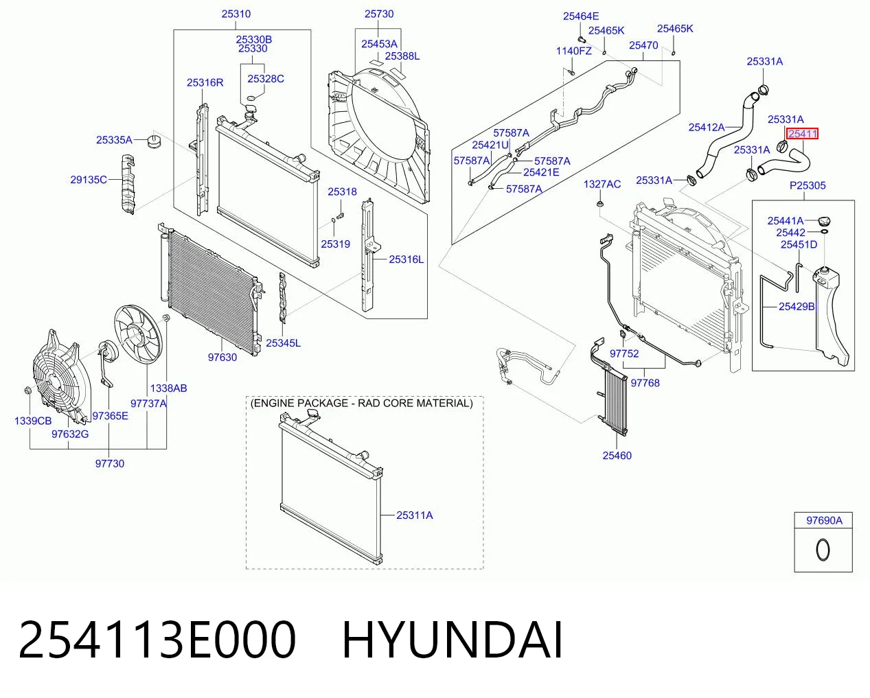 254113E000 Hyundai/Kia