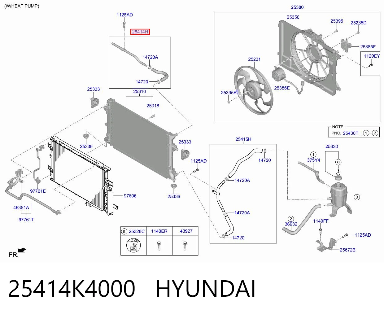 Przewód (króciec) chłodnicy górny do Hyundai KONA  OS