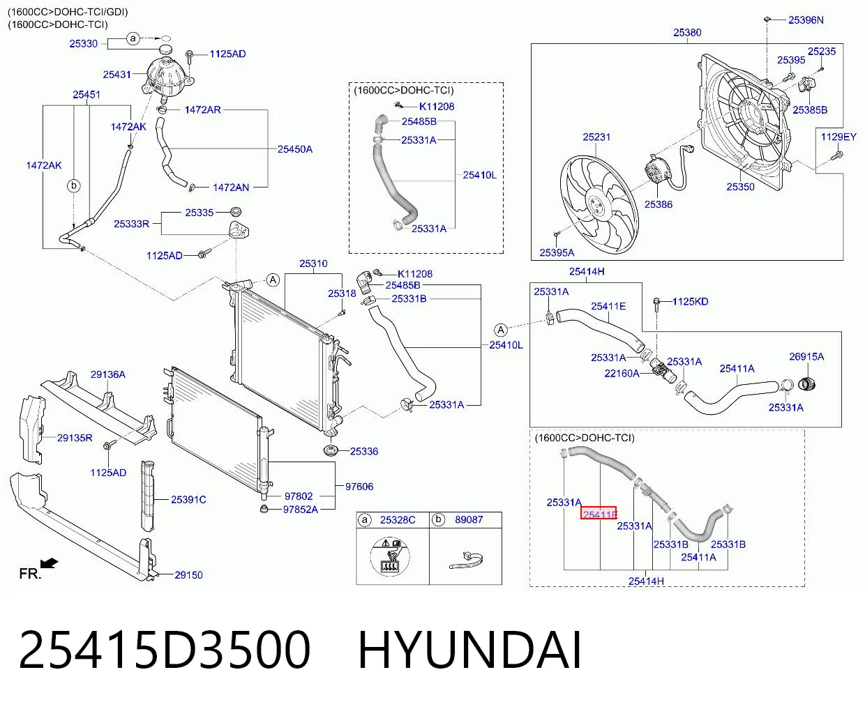 25415D3500 Hyundai/Kia
