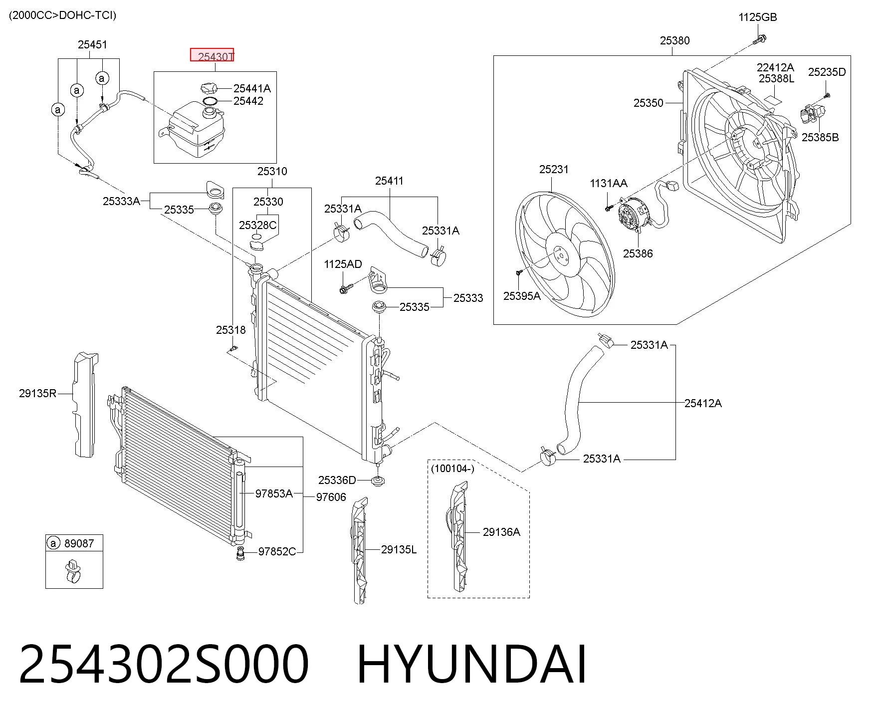 254302S000 Hyundai/Kia