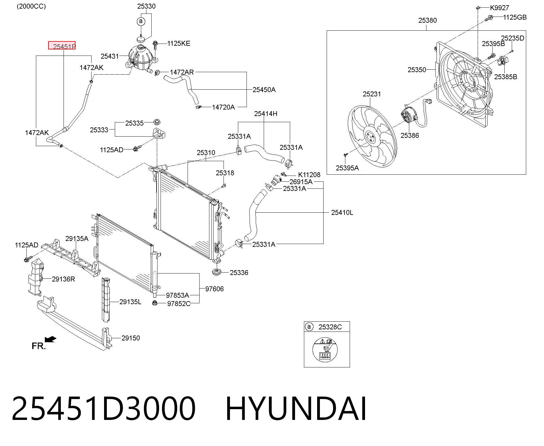25451D3000 Hyundai/Kia
