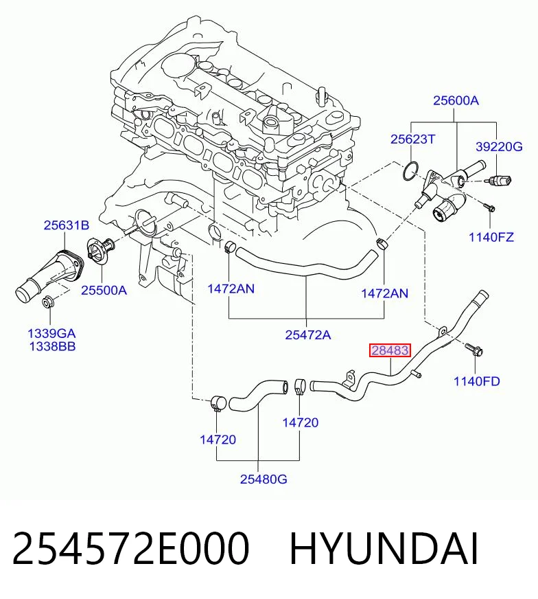 254572E000 Hyundai/Kia 