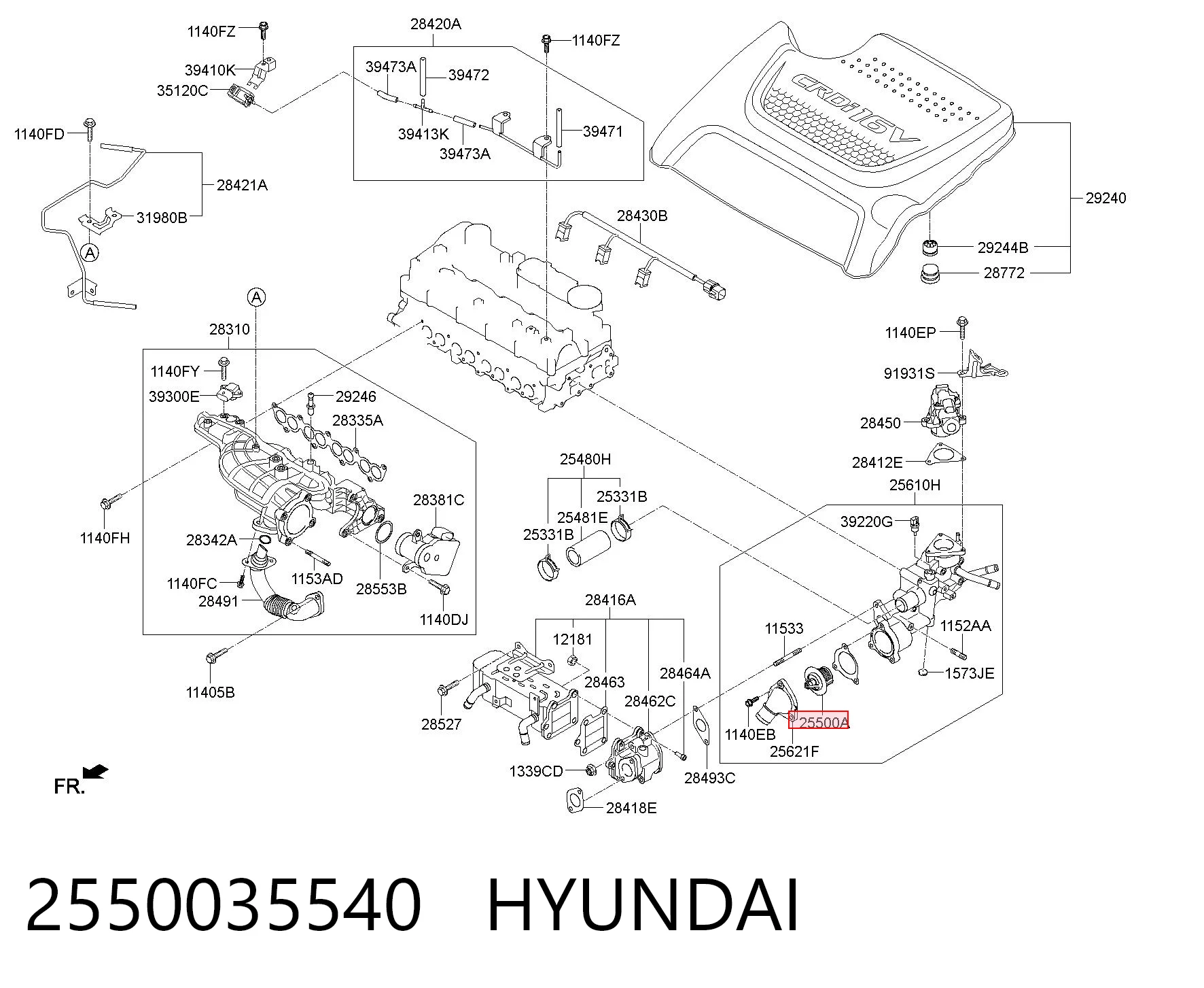 Termostat Hyundai Tucson II SUV (TM) (2010 - 2015) cena, od 28,19 USD