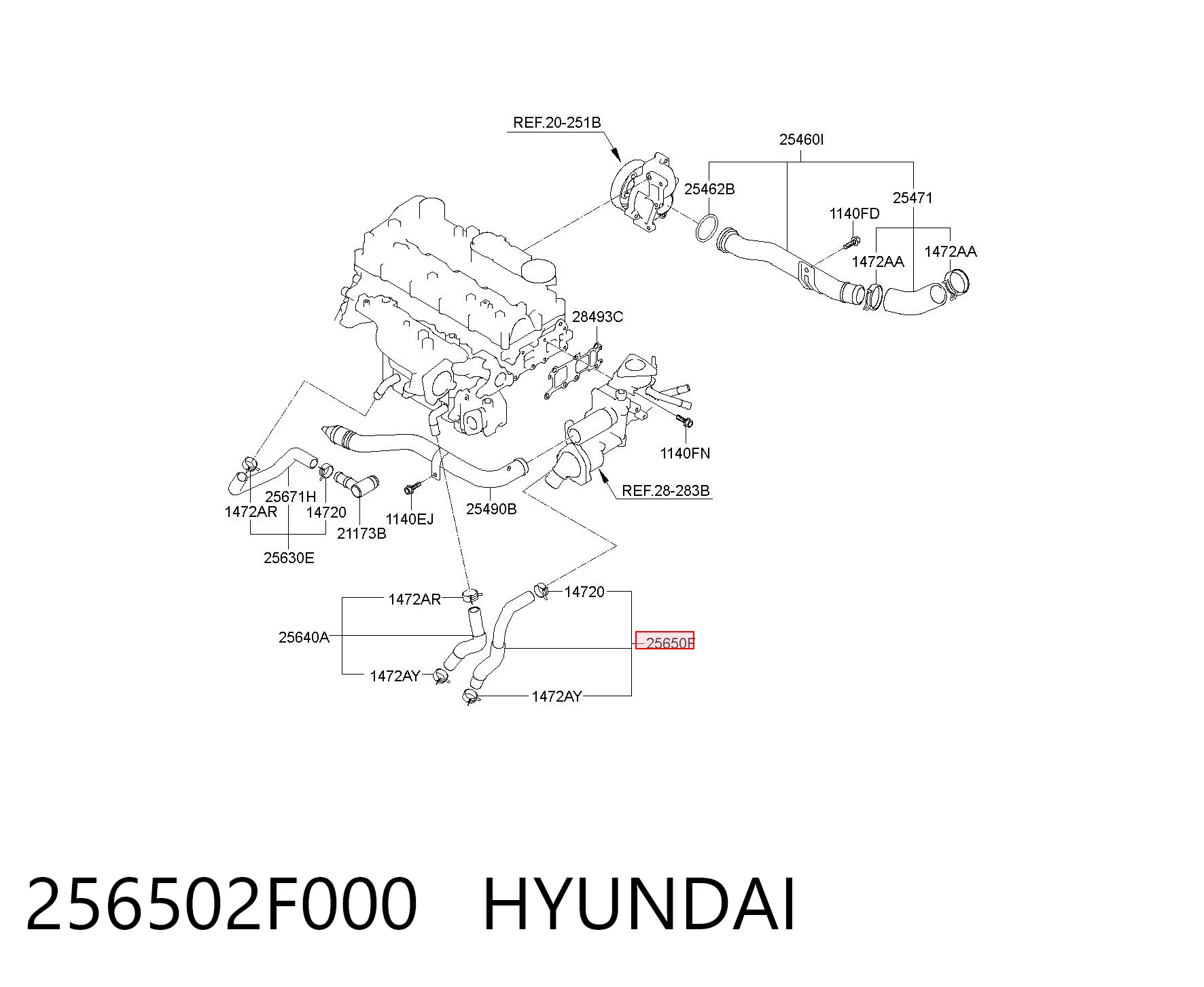 256502F000 Hyundai/Kia