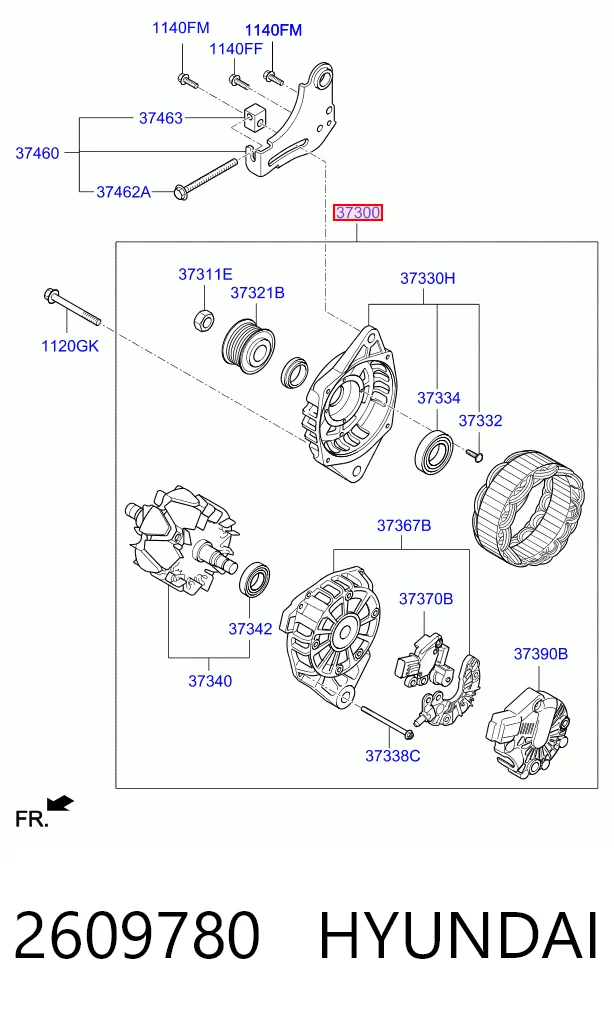 2609780 Hyundai/Kia Alternator