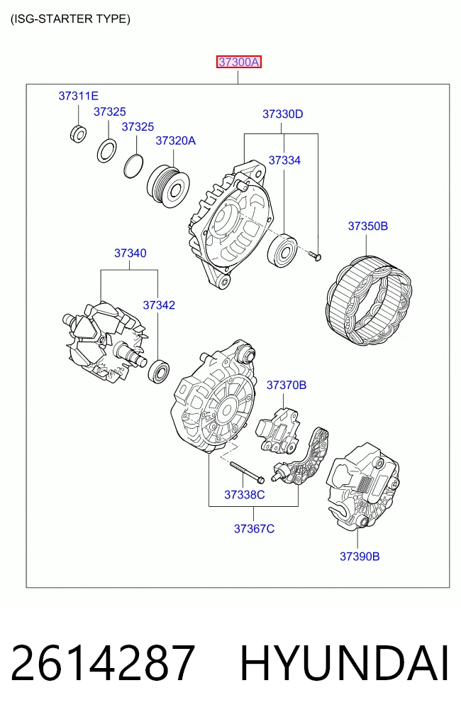 2614287 Hyundai/Kia Alternator