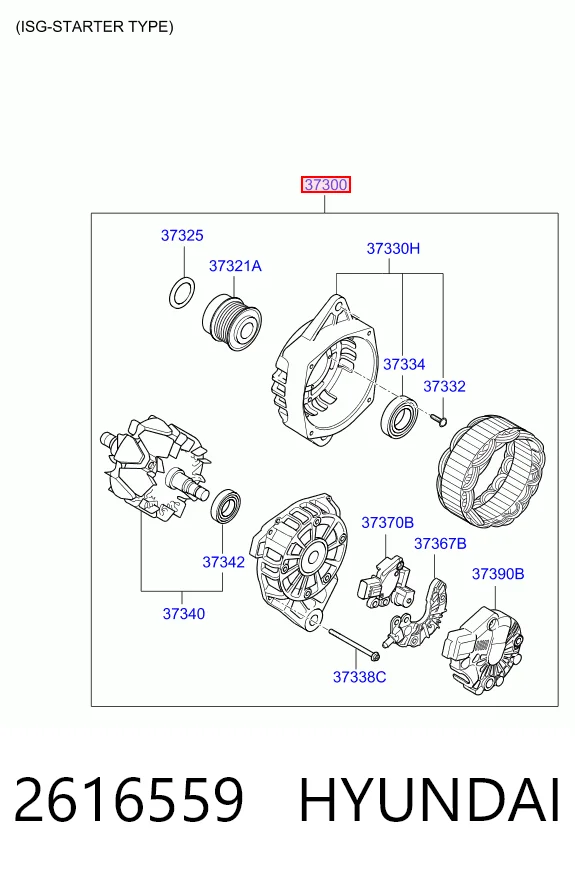 2616559 Hyundai/Kia Alternator
