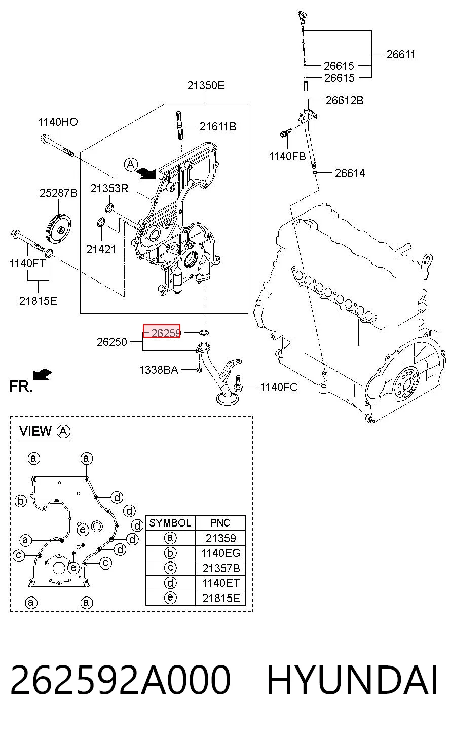 262592A000 Hyundai/Kia