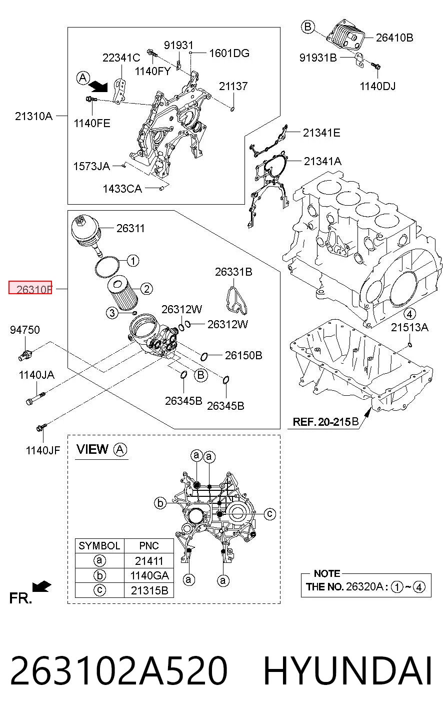 263102A520 Hyundai/Kia
