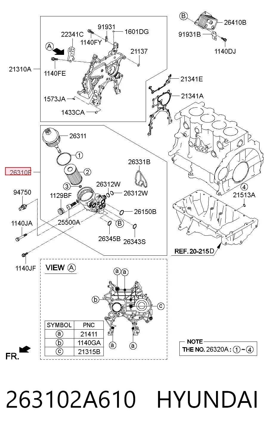 263102A610 Hyundai/Kia