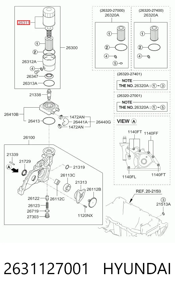 2631127001 Hyundai/Kia
