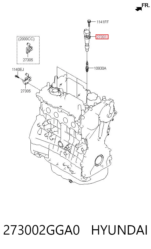 273002GGA0 Hyundai/Kia Cewka zapłonowa