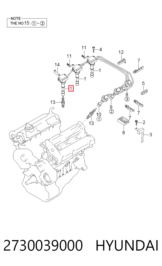2730039000 Hyundai/Kia Cewka zapłonowa