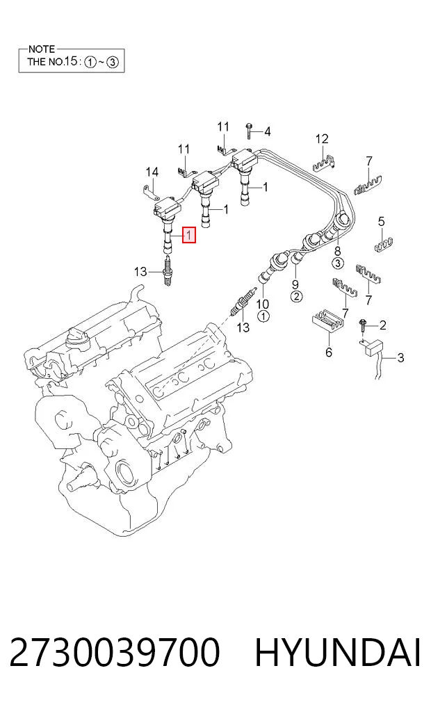 2730039700 Hyundai/Kia Cewka zapłonowa
