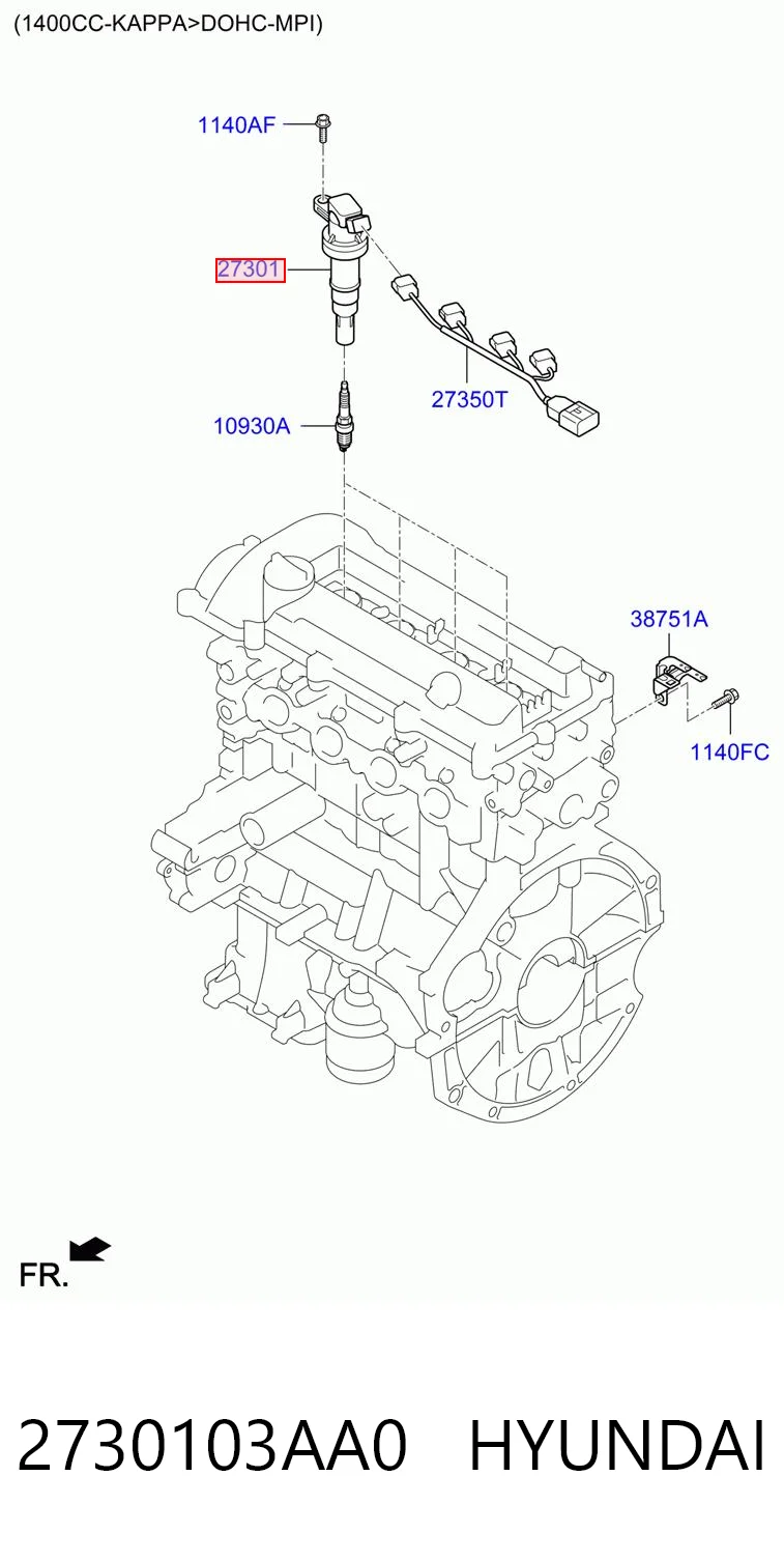 2730103AA0 Hyundai/Kia Cewka zapłonowa