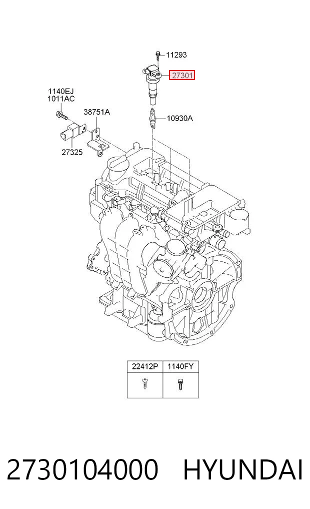 2730104000 Hyundai/Kia Cewka zapłonowa