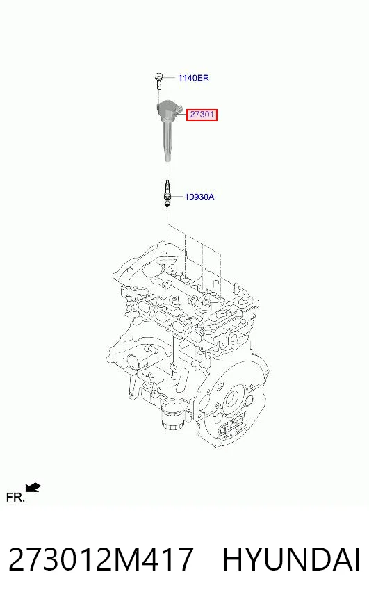 273012M417 Hyundai/Kia Cewka zapłonowa