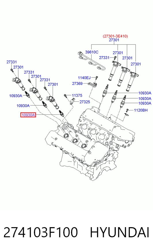 274103F100 Hyundai/Kia Świeca zapłonowa