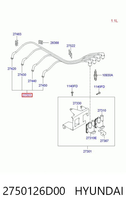 2750126D00 Hyundai/Kia