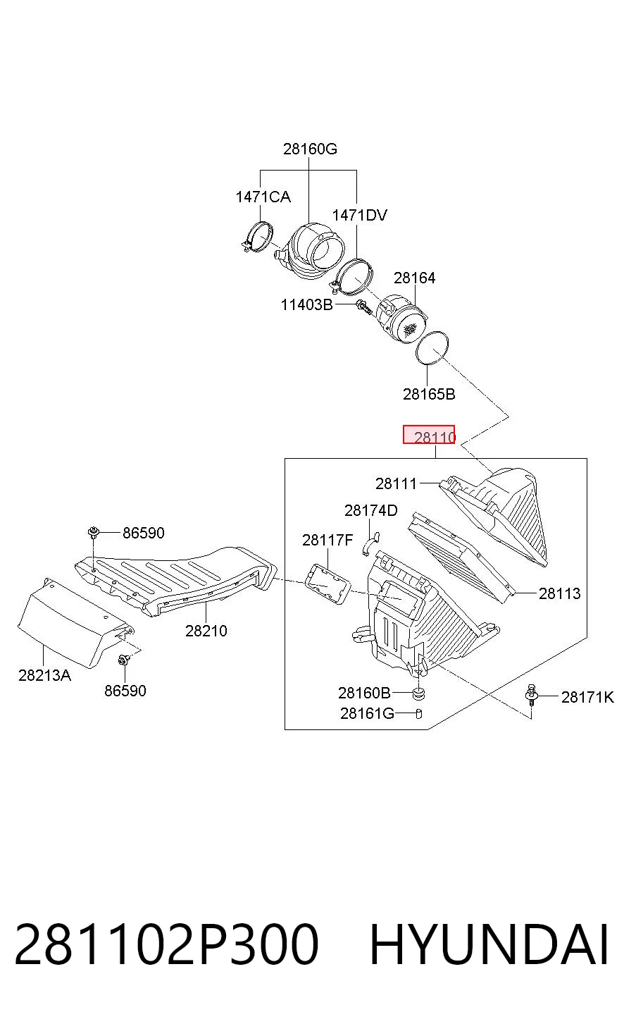 281102P300 Hyundai/Kia