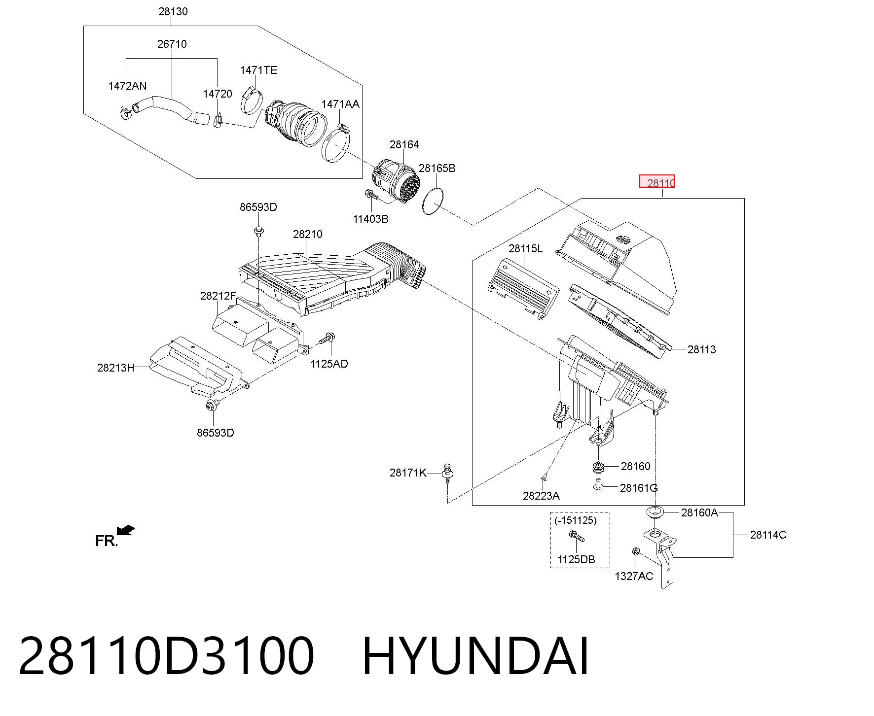 28110D3100 Hyundai/Kia