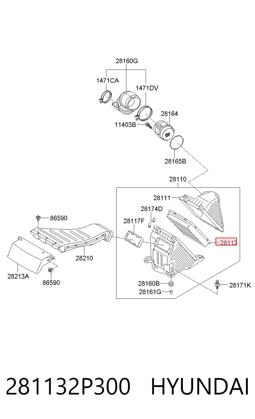 281132P300 Hyundai/Kia
