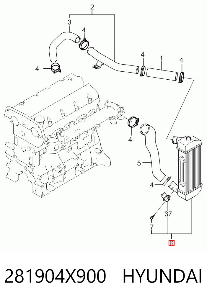 Chłodnica intercoolera do KIA Carnival III VQ