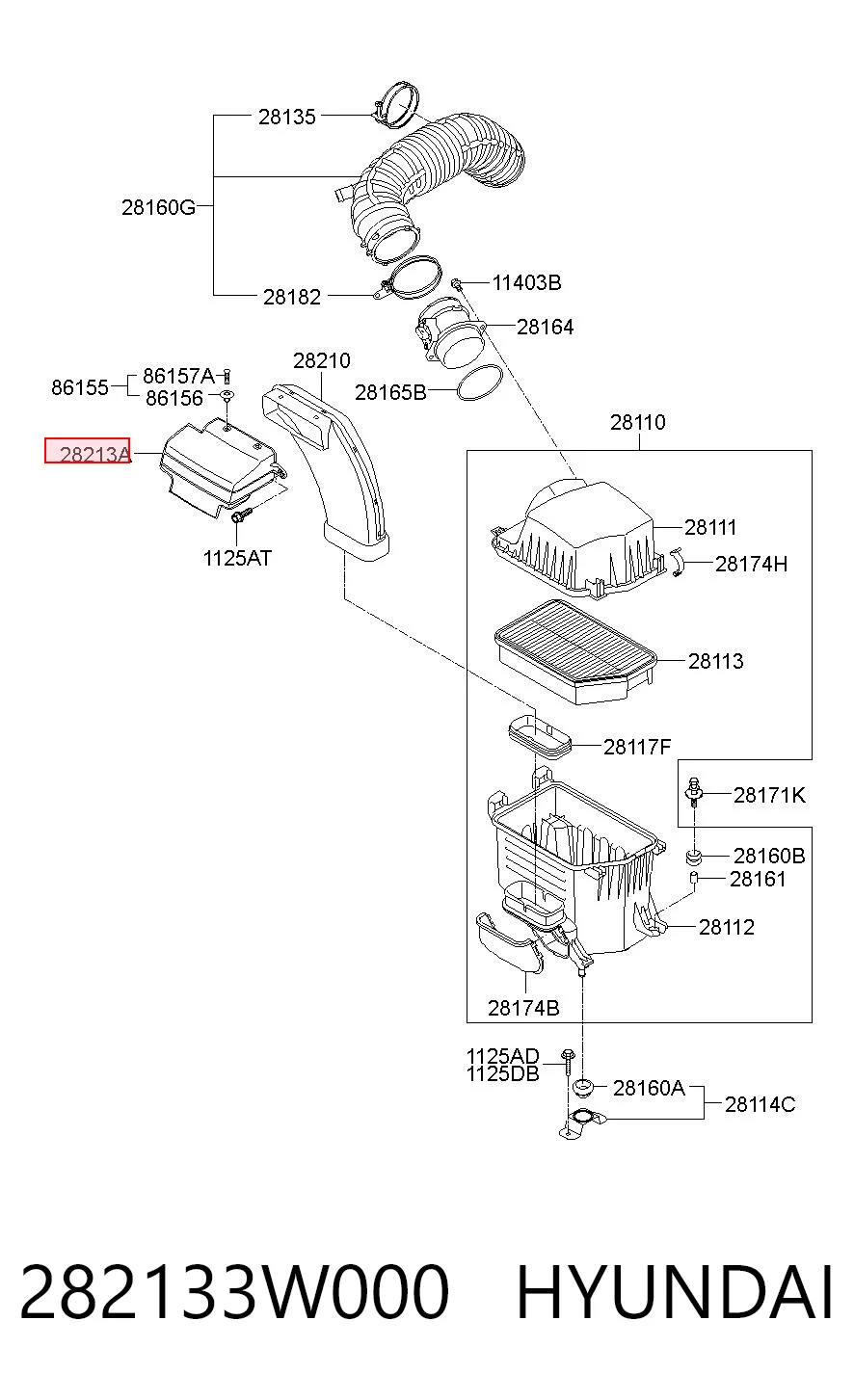282133W000 Hyundai/Kia