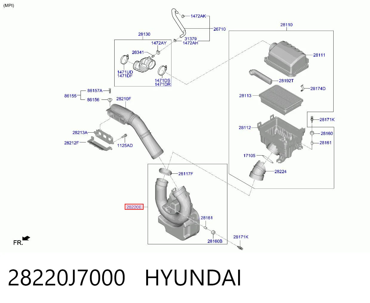 28220J7000 Hyundai/Kia