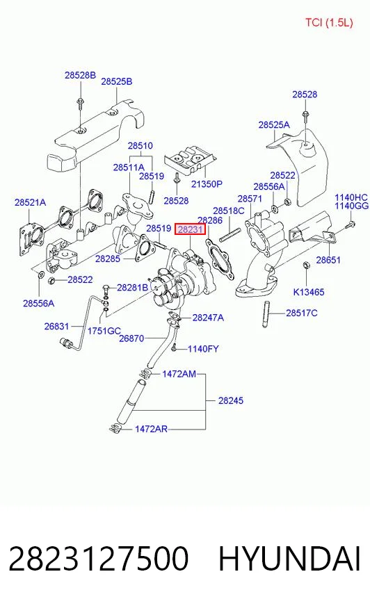 2823127500 Hyundai/Kia Turbina