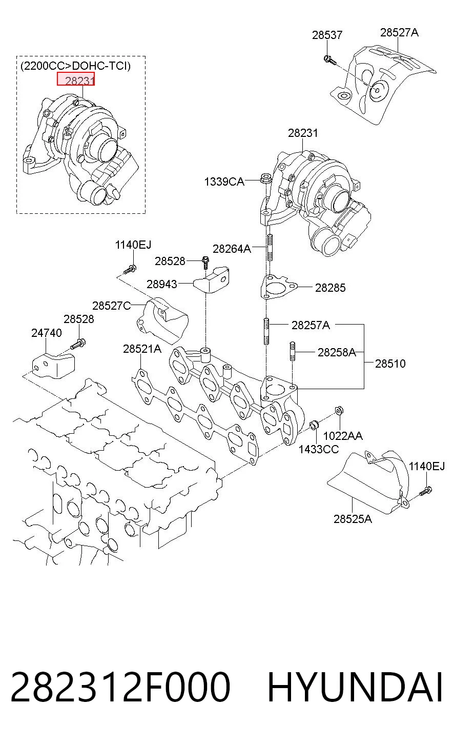 282312F000 Hyundai/Kia Turbina