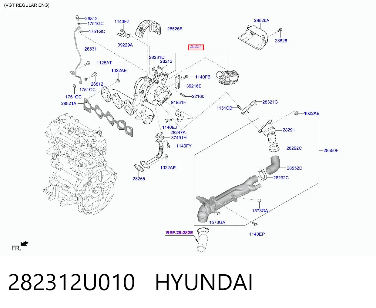 282312U010 Hyundai/Kia Turbina
