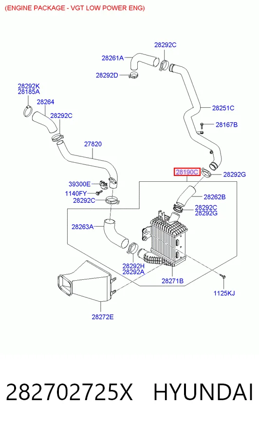 Chłodnica intercoolera do Hyundai Tucson I JM