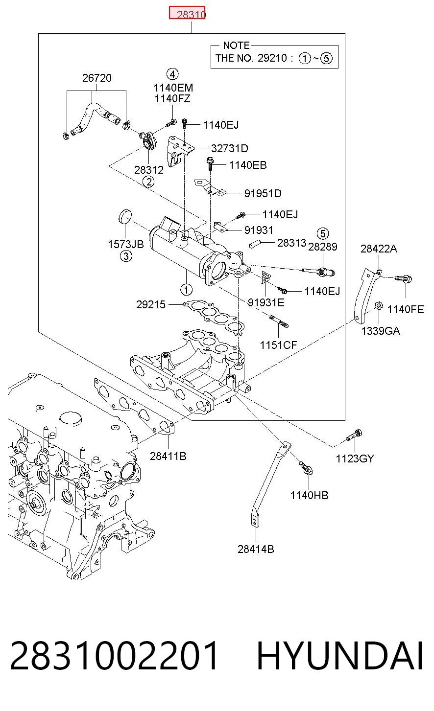 2831002201 Hyundai/Kia