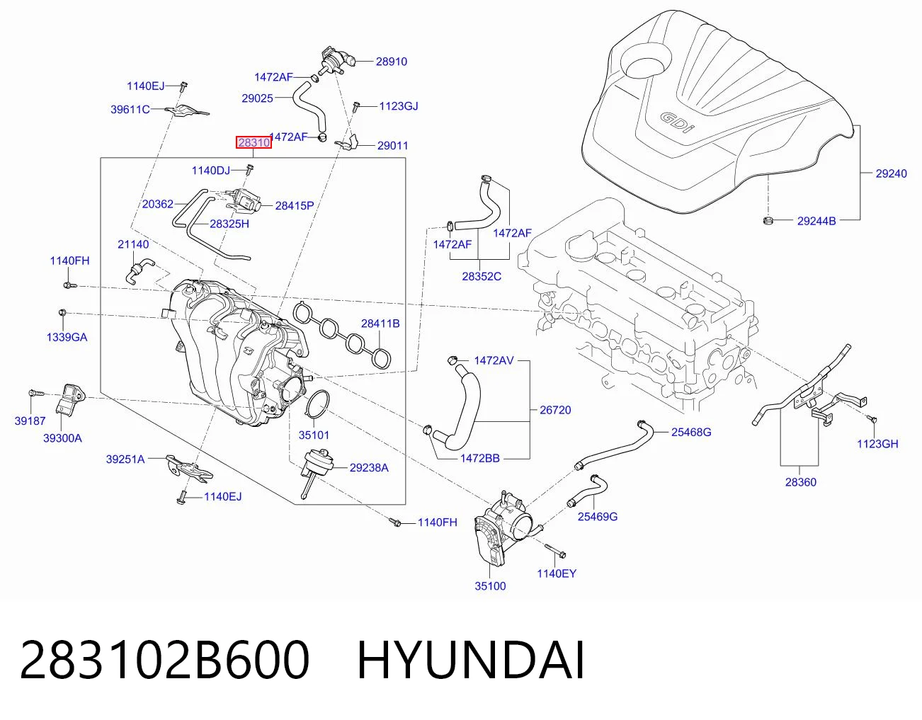 283102B600 Hyundai/Kia
