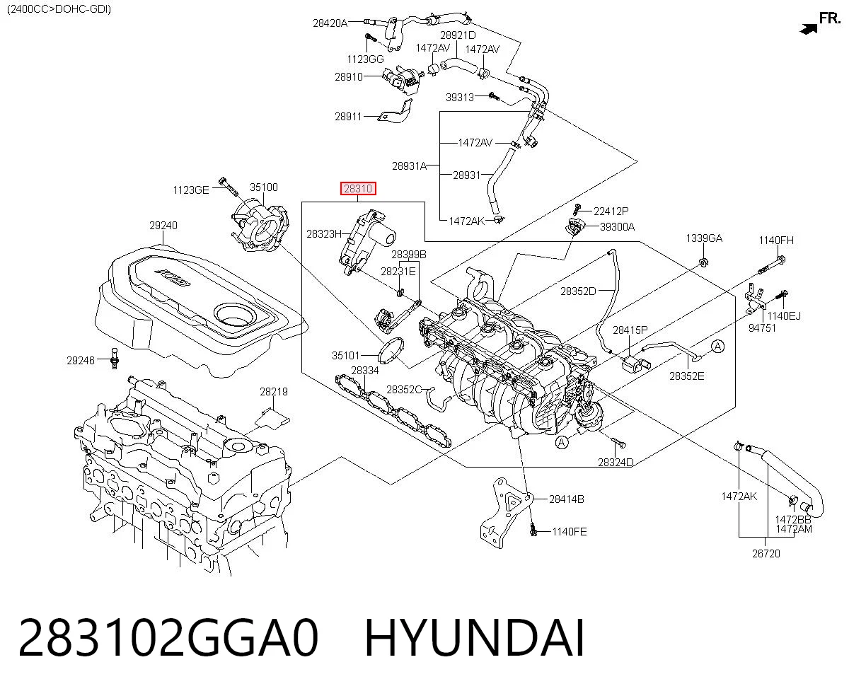 Kolektor ssący do KIA Sportage IV QL