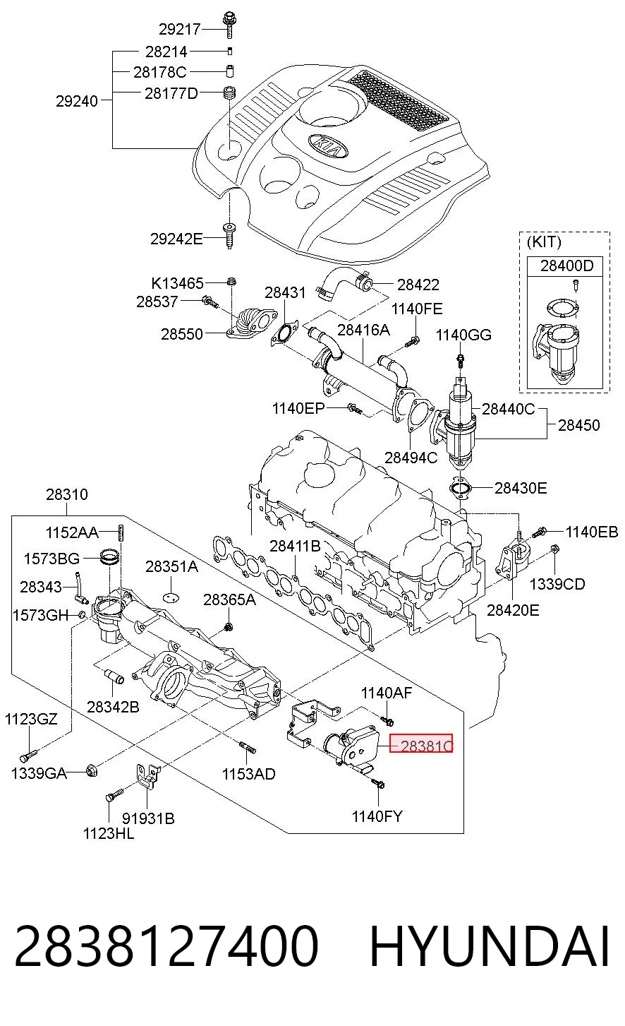 2838127400 Hyundai/Kia