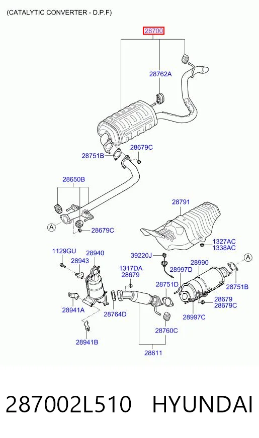 Tłumik, tylna część do Hyundai I30  FD
