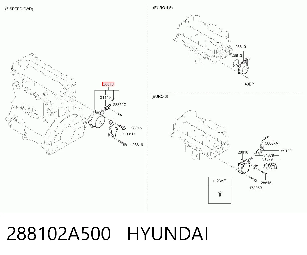 288102A500 Hyundai/Kia